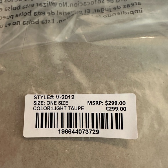 Valentino Orlando Light Taupe Top Handle/Crossbody V Logo Quilted Tote/P… - Picture 10 of 11